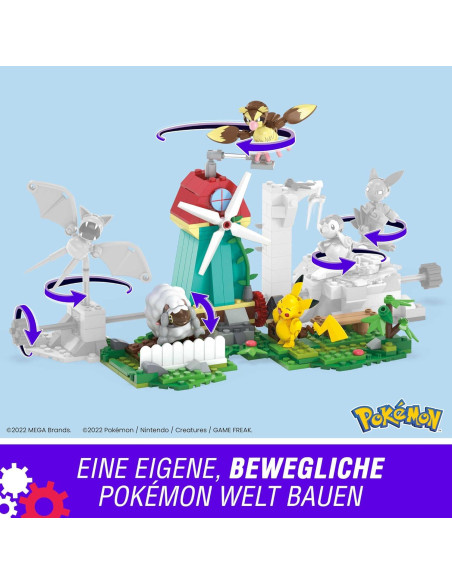 Juguete de Construcción Pokémon Mattel Molino de Viento 240 Pzas