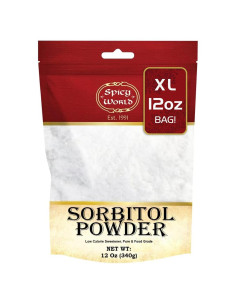 Polvo de Sorbitol 340g Spicy World - Edulcorante Bajo en Calorías