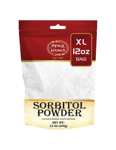 Polvo de Sorbitol 340g Spicy World - Edulcorante Bajo en Calorías