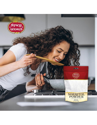 Polvo de Sorbitol 340g Spicy World - Edulcorante Bajo en Calorías