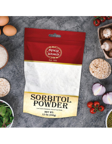 Polvo de Sorbitol 340g Spicy World - Edulcorante Bajo en Calorías