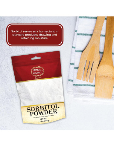 Polvo de Sorbitol 340g Spicy World - Edulcorante Bajo en Calorías
