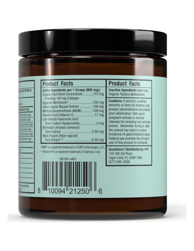 Suplemento Articular para Perros y Gatos Bark & Whiskers 48g