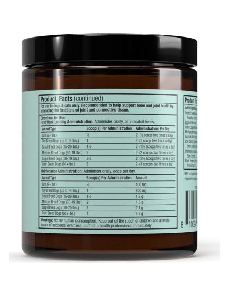 Suplemento Articular para Perros y Gatos Bark & Whiskers 48g