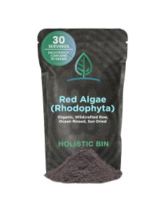 Polvo de Algas Marinas Rojas Holistic Bin 30g Vegano Sin Gluten
