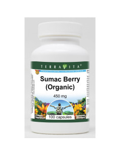 Baya de Sumac Orgánica TerraVita 450 mg 100 Cápsulas x 3 2