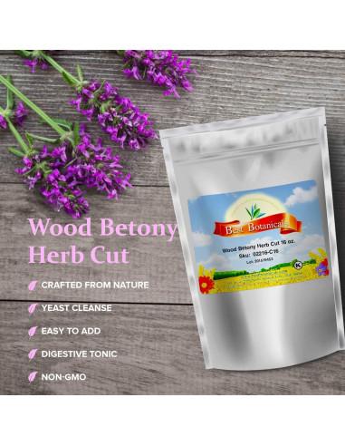 Hierba Betónica Cortada 453.6 g Mejores Botánicos