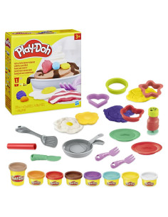 Juego de Cocina Play-Doh Flip 'n Pancakes con 14 Accesorios