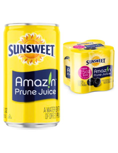 Jugo de Ciruelas Sunsweet Amazin 4 Latas de 221.6 g - Sin Azúcar