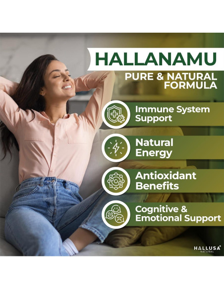 Cápsulas de Raíz de Anamu Hallusa 450 mg - 100 Unidades