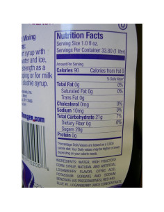 Jarabe de Loganberry 1L PJ's Crystal Beach - Sabor Dulce-Ácido 2