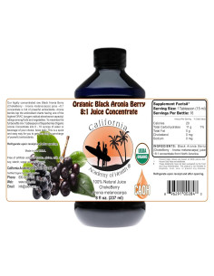 Jugo Concentrado Orgánico de Baya de Aronia Negra 227g 8:1