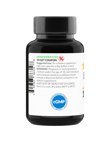 Extracto de Bahera Monoherb 1000 mg - 90 Cápsulas Vegetarianas