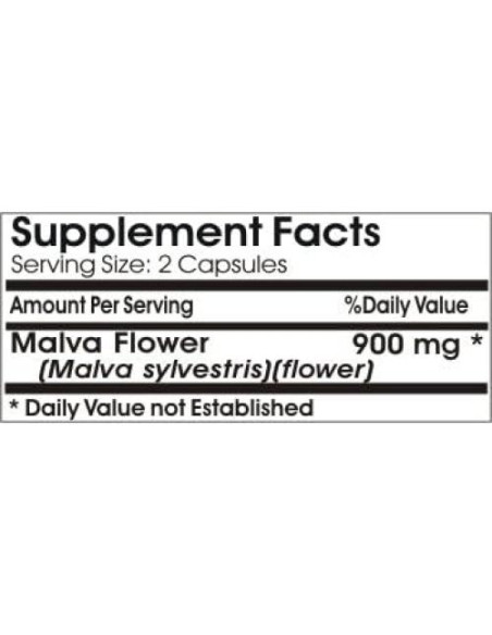 Cápsulas de Flor de Malva 900mg - 180 Unidades Naturetition