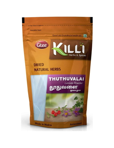 Polvo de Hojas Thuthuvalai KILLI 100g - Berenjena Trepadora