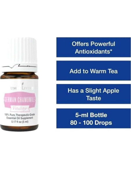 Aceite Esencial Manzanilla Alemana Young Living 5 ml - Antioxidante y Calmante