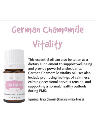 Aceite Esencial Manzanilla Alemana Young Living 5 ml - Antioxidante y Calmante