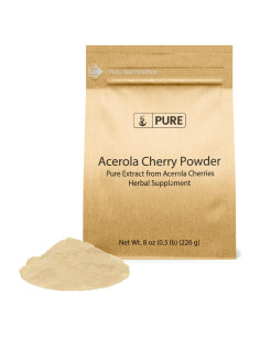 Polvo de Cereza Acerola 227g - Orgánico, Sin Gluten, Ecológico