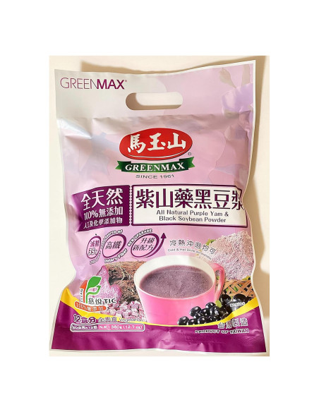 Polvo de Ñame Morado y Soya Negra GreenMax 360 g Natural