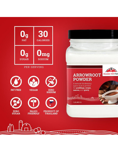 Polvo de Arrurruz Hoosier Hill Farm 453g - Sin Gluten