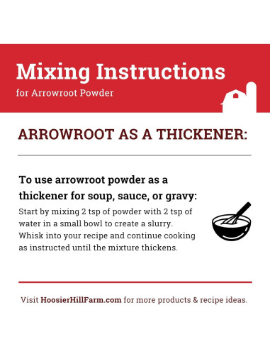 Polvo de Arrurruz Hoosier Hill Farm 453g - Sin Gluten