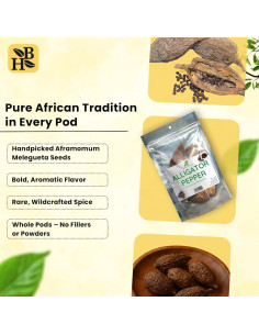 Pimienta de Cocodrilo Herb To Body - 5 Vainas Premium de Nigeria 2