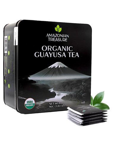 Té de Guayusa Orgánico Tesoro Amazónico - 60 Bolsitas