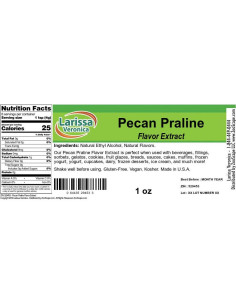 Extracto de Sabor a Praliné de Pacana Larissa Veronica 28 g 2