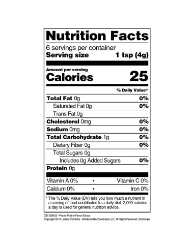 Extracto de Sabor a Praliné de Pacana Larissa Veronica 28 g