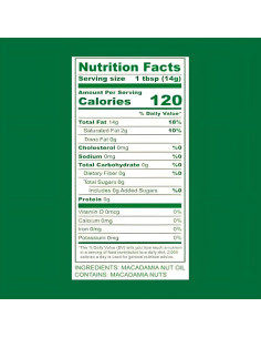 Aceite de Cocina de Macadamia Jindilli 250 ml Prensado en Frío 2