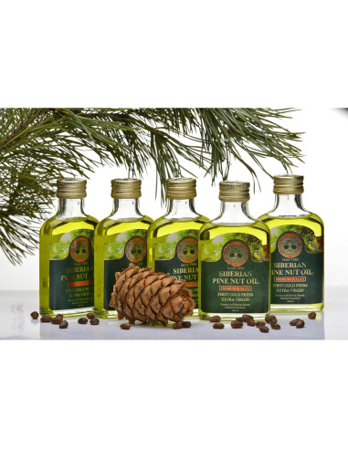 Aceite de Piñón Siberiano 100 ml Extra Virgen Primera Prensada