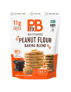 Harina de Cacahuate PBfit 680g - Sin Gluten, 11g Proteína