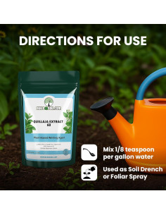 Extracto de Quillaja Saponaria en Polvo 60% BuildASoil 56.7 g - Potenciador de Raíces 2