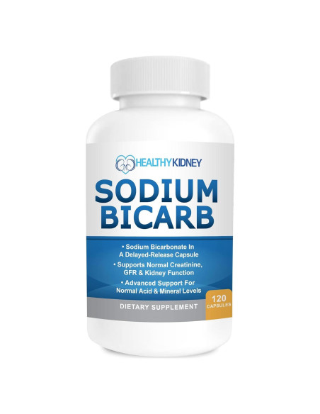 Cápsulas de Bicarbonato de Sodio 650mg Healthy Kidney - 120 Pastillas