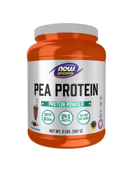 Proteína de Guisante NOW Foods 24g Chocolate 0.91kg