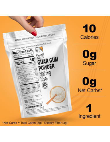 Goma Guar Sin Gluten 227g - Espesor y Agente de Unión Vegano