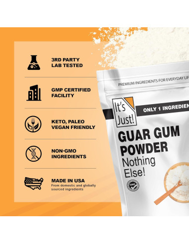 Goma Guar Sin Gluten 227g - Espesor y Agente de Unión Vegano