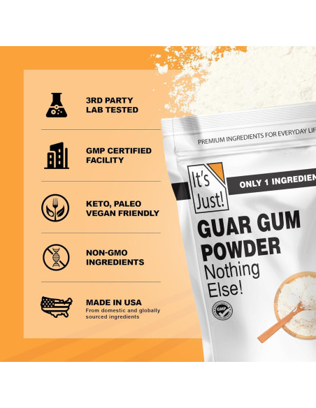 Goma Guar Sin Gluten 227g - Espesor y Agente de Unión Vegano