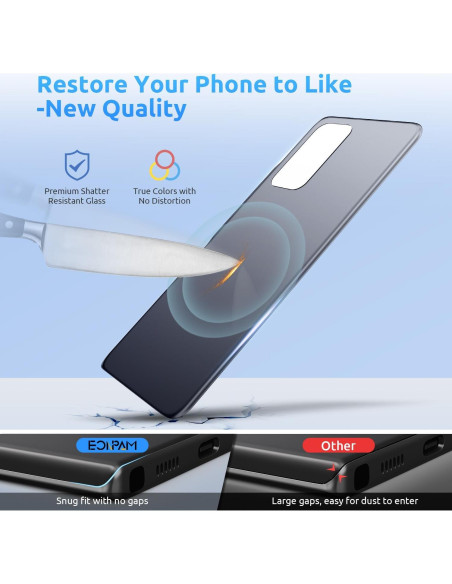 Reemplazo Cristal Trasero Xiaomi Redmi Note 10 Pro Azul