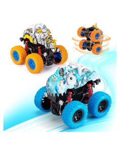 Camiones de Dinosaurios LODBY Paquete de 2 con Fricción