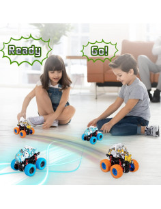 Camiones de Dinosaurios LODBY Paquete de 2 con Fricción 2