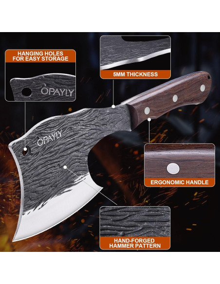 Cuchillo de Hueso OPAYLY FTD03 16 cm Acero Carbono Alta Resistencia