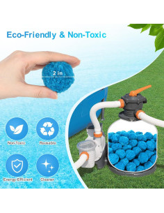 Bolas de Filtro Reutilizables Askyli 1.4 kg para Piscina 2