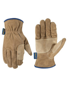 Guantes de Trabajo Wells Lamont 1019M Cuero Resistente al Agua