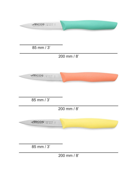 Juego de cuchillos de pelar Arcos 3 piezas acero inoxidable