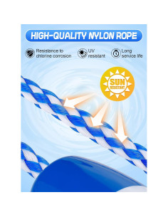 Cuerda de Seguridad para Piscina Aulock 4.88m con Flotadores 2