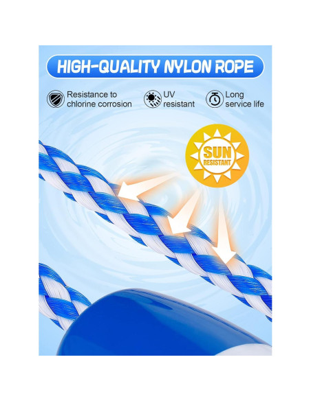 Cuerda de Seguridad para Piscina Aulock 4.88m con Flotadores