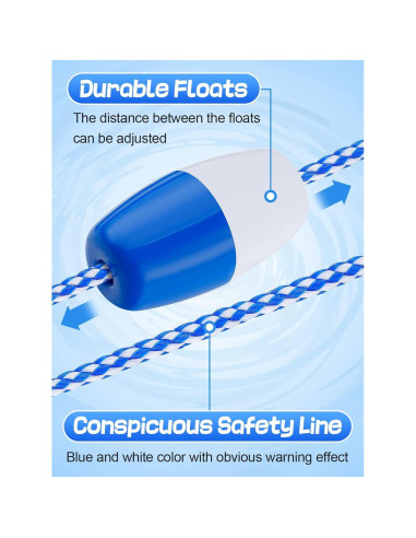 Cuerda de Seguridad para Piscina Aulock 4.88m con Flotadores