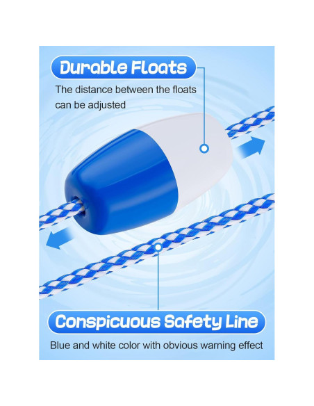 Cuerda de Seguridad para Piscina Aulock 4.88m con Flotadores