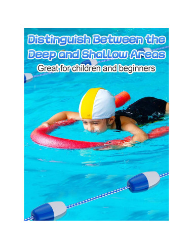 Cuerda de Seguridad para Piscina Aulock 4.88m con Flotadores